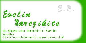 evelin marczikits business card